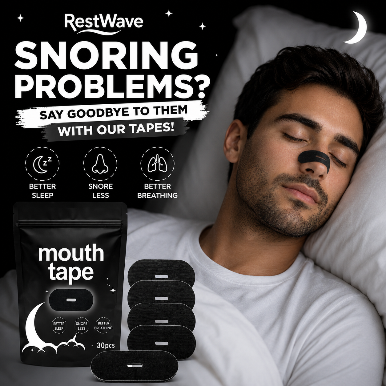 Elastic Tape for Sleep | Nose-Mouth